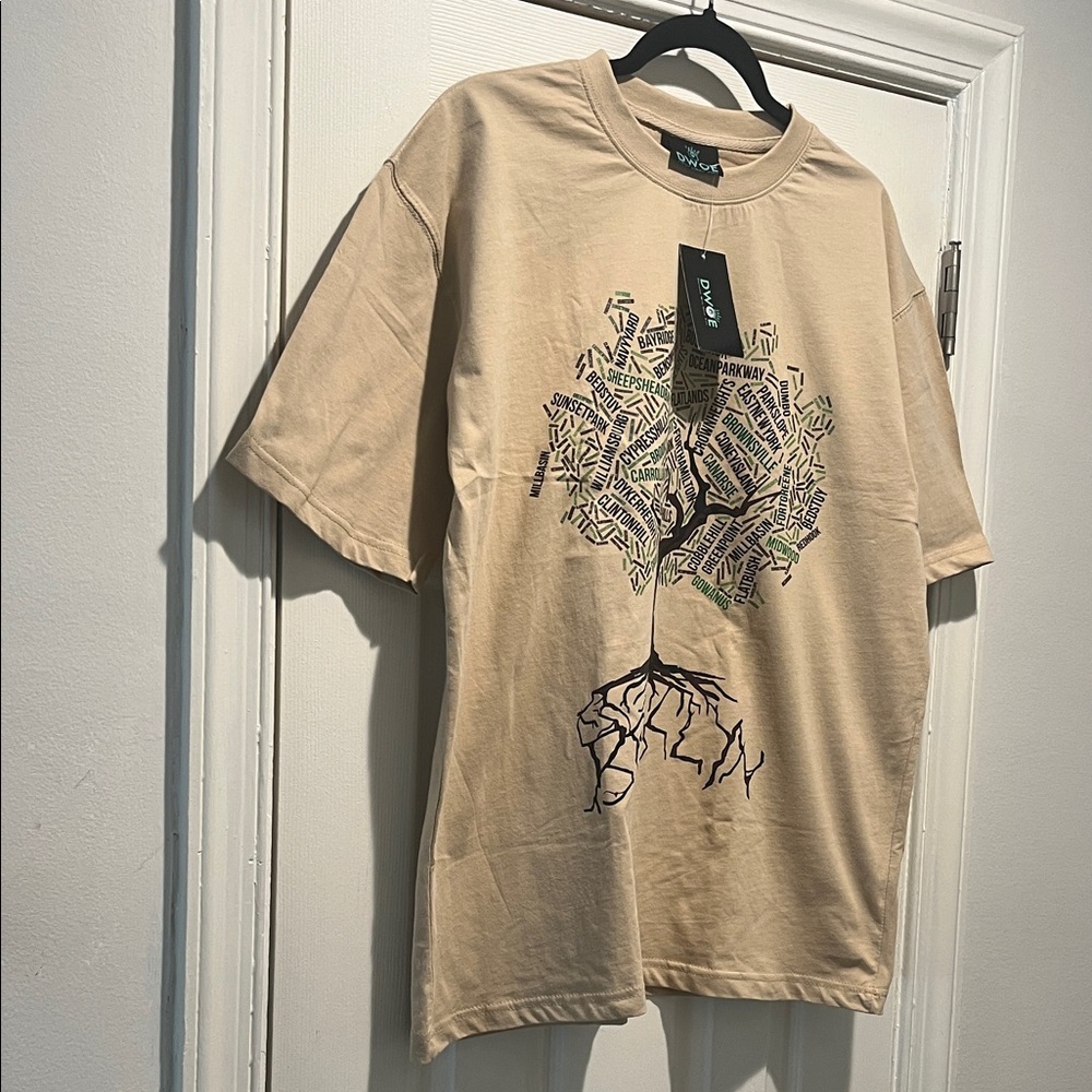 Beige Graphic Tee